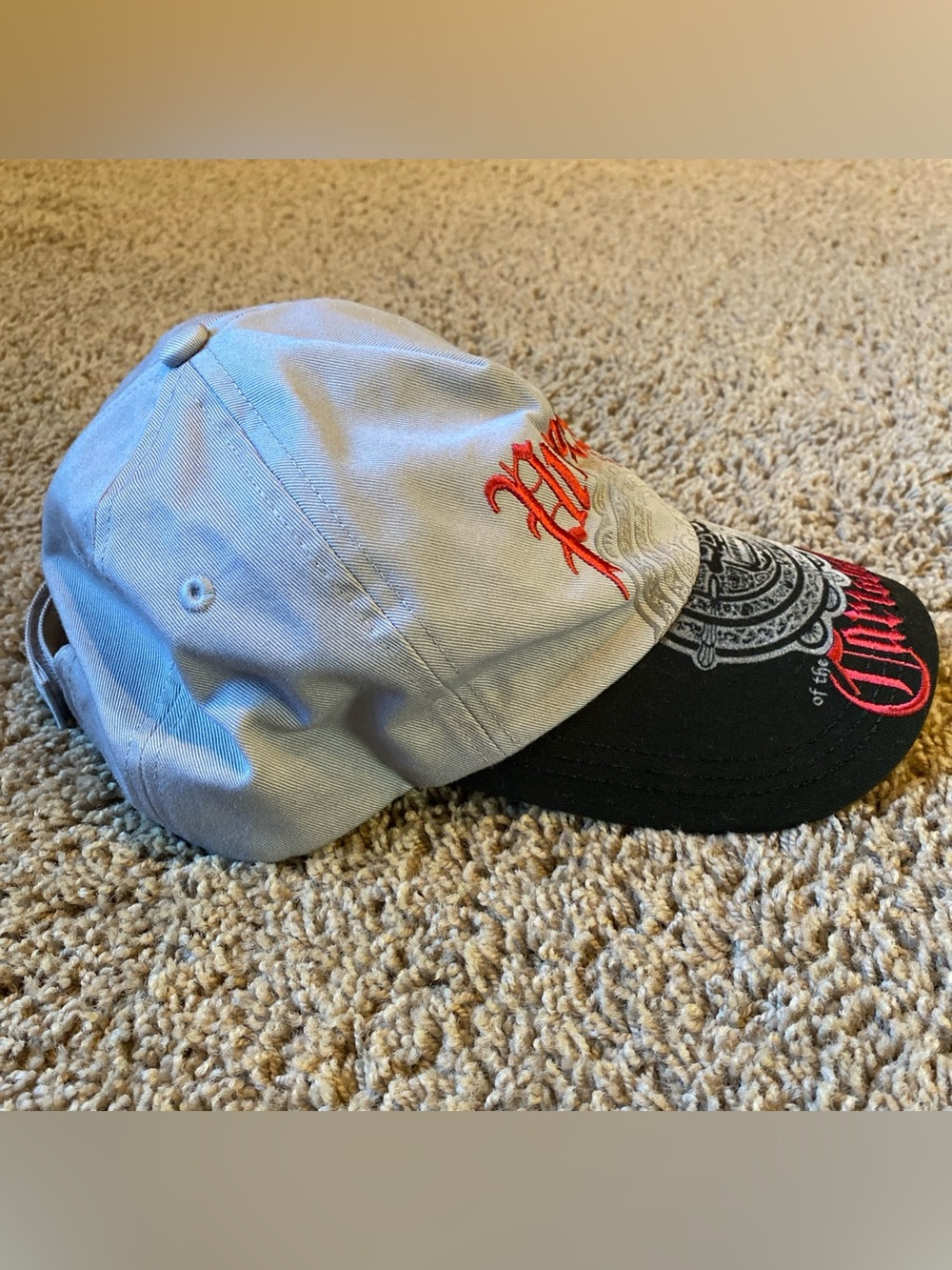 Disney Store Pirates Of The Caribbean 100% Cotton Baseball Cap Hat Black Gray - Picture 2 of 7